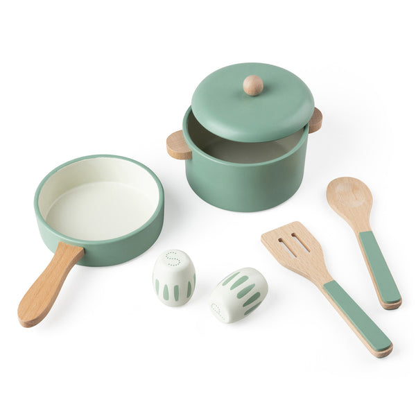 Sebra Køkkengryde og pandesæt i træ