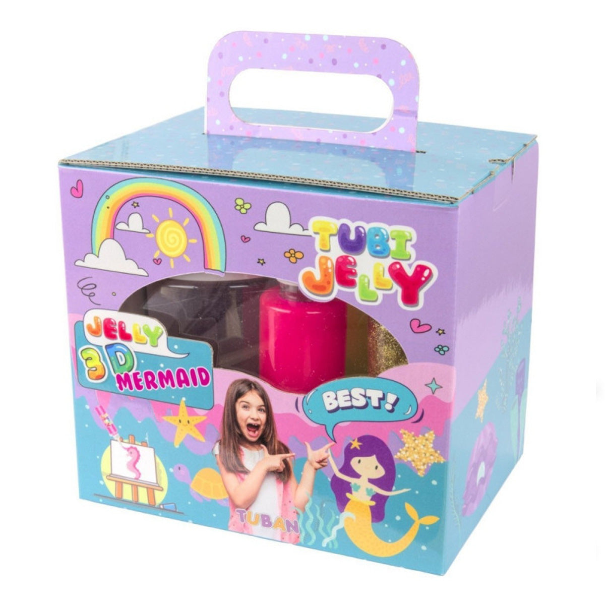 01_Tubi Jelly Sæt Med 6 Farver Og Lille Akvarium - Havfrue.jpg