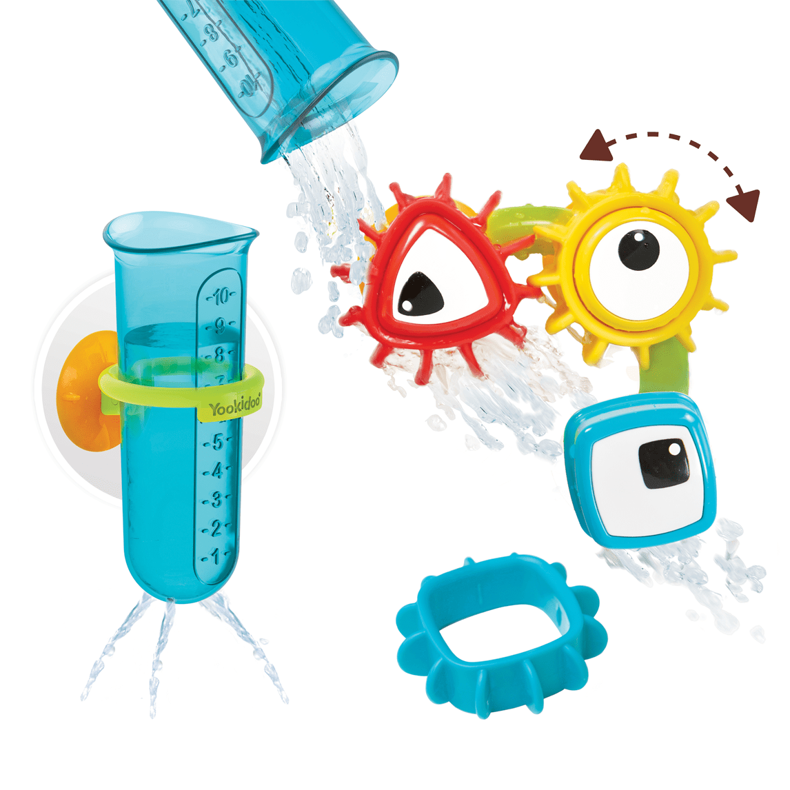 Yookidoo Spin 'N' Sort Water Gear – Børnenes Kartel