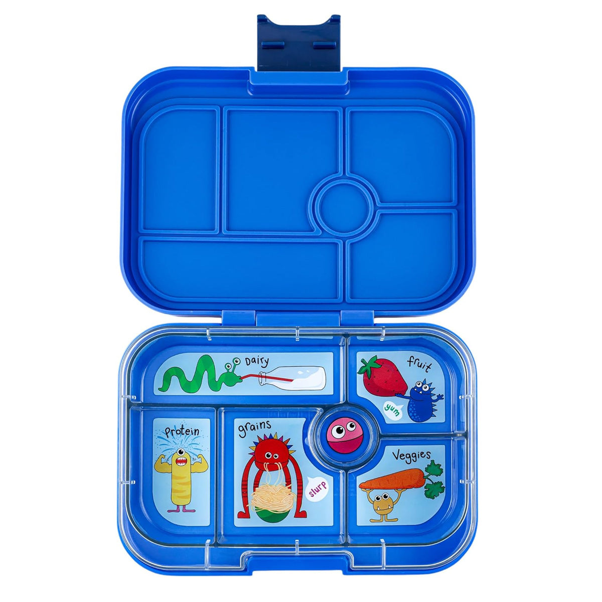 01_Yumbox Original madkasse m 6 rum, surf blue - funny monsters tray-2.jpg