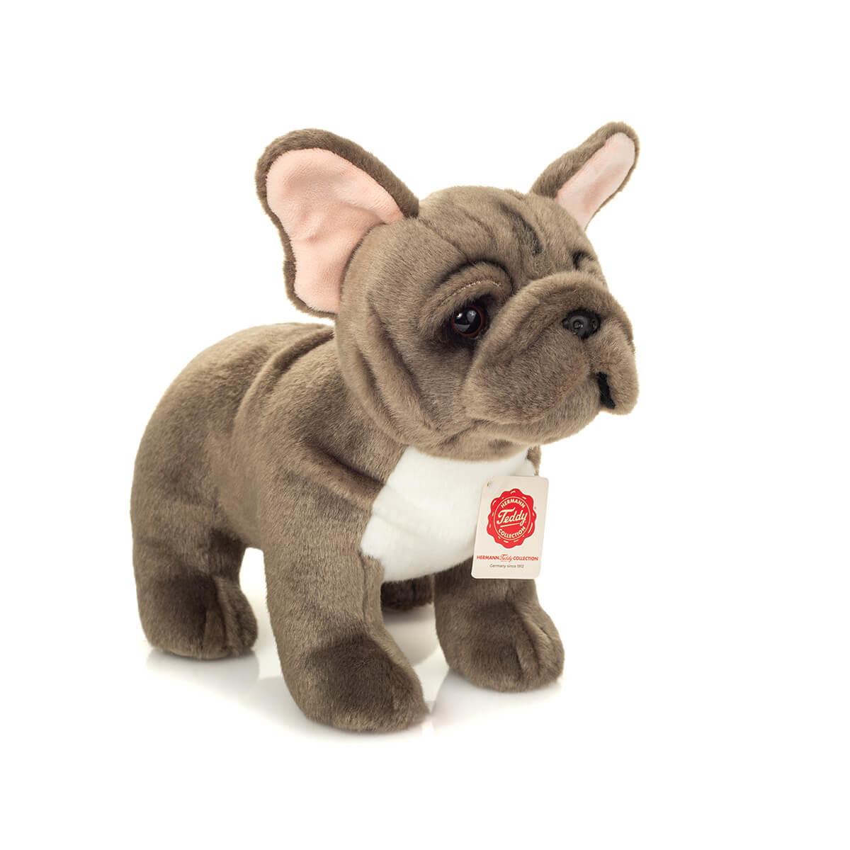 Teddy Hermann Stående Fransk Bulldog Grå, 30 CM