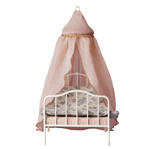 Maileg miniature sengehimmel, rosa