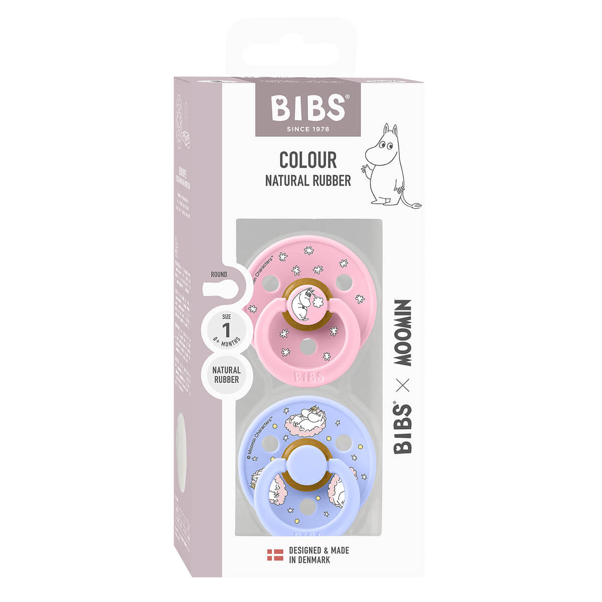 Bibs x Mumi Dreaming 2 - Pak Colour Sut Str 1, Baby Pink Mix