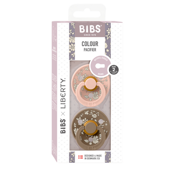 BIBS 2 pk Liberty sut, str 2 capel / blush mix