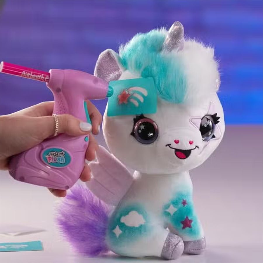 Airbrush Plush Glow in The Dark Enhjørning