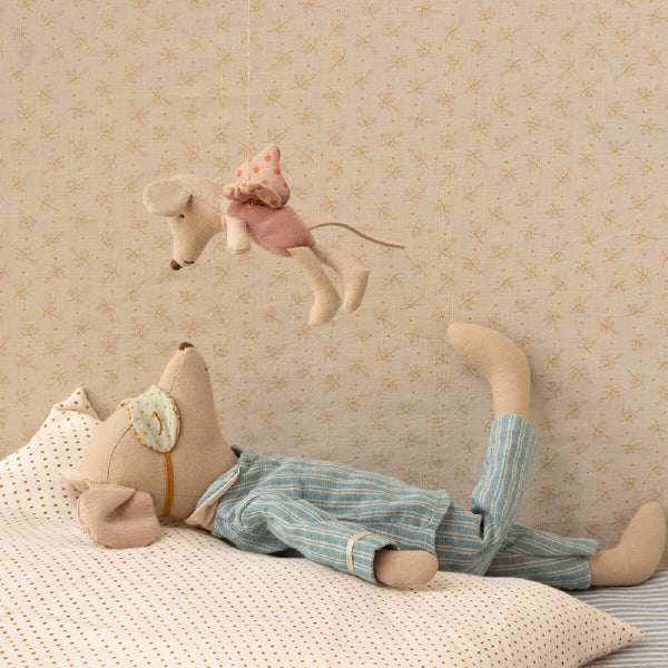 Maileg Fe Mus, Lille - Rose