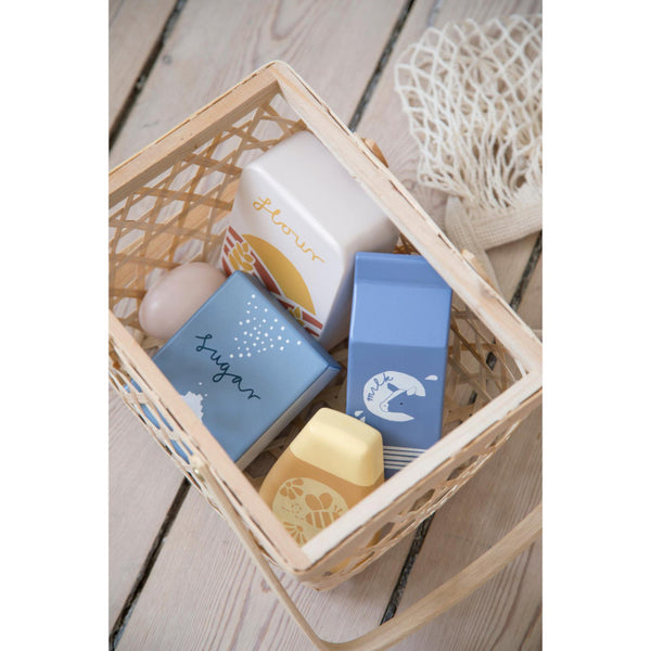 Sebra legemad i træ, dagligvarer