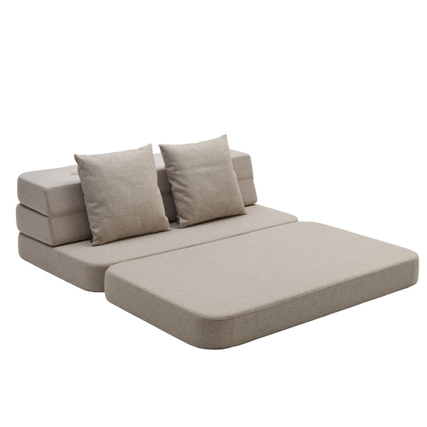 byKlipKlap 3-fold sofa, 140 cm beige