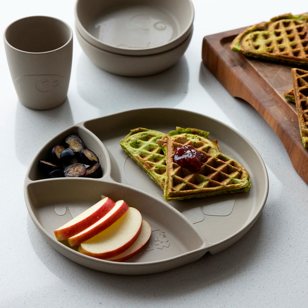 Sebra MUMS tallerken ruminddelt, jetty beige