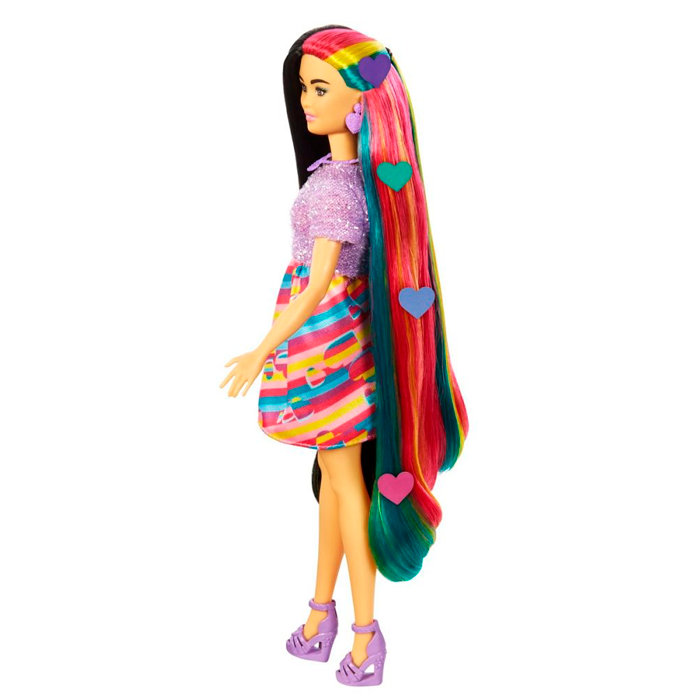 Barbie Totally Hair, kjole m. hjerter