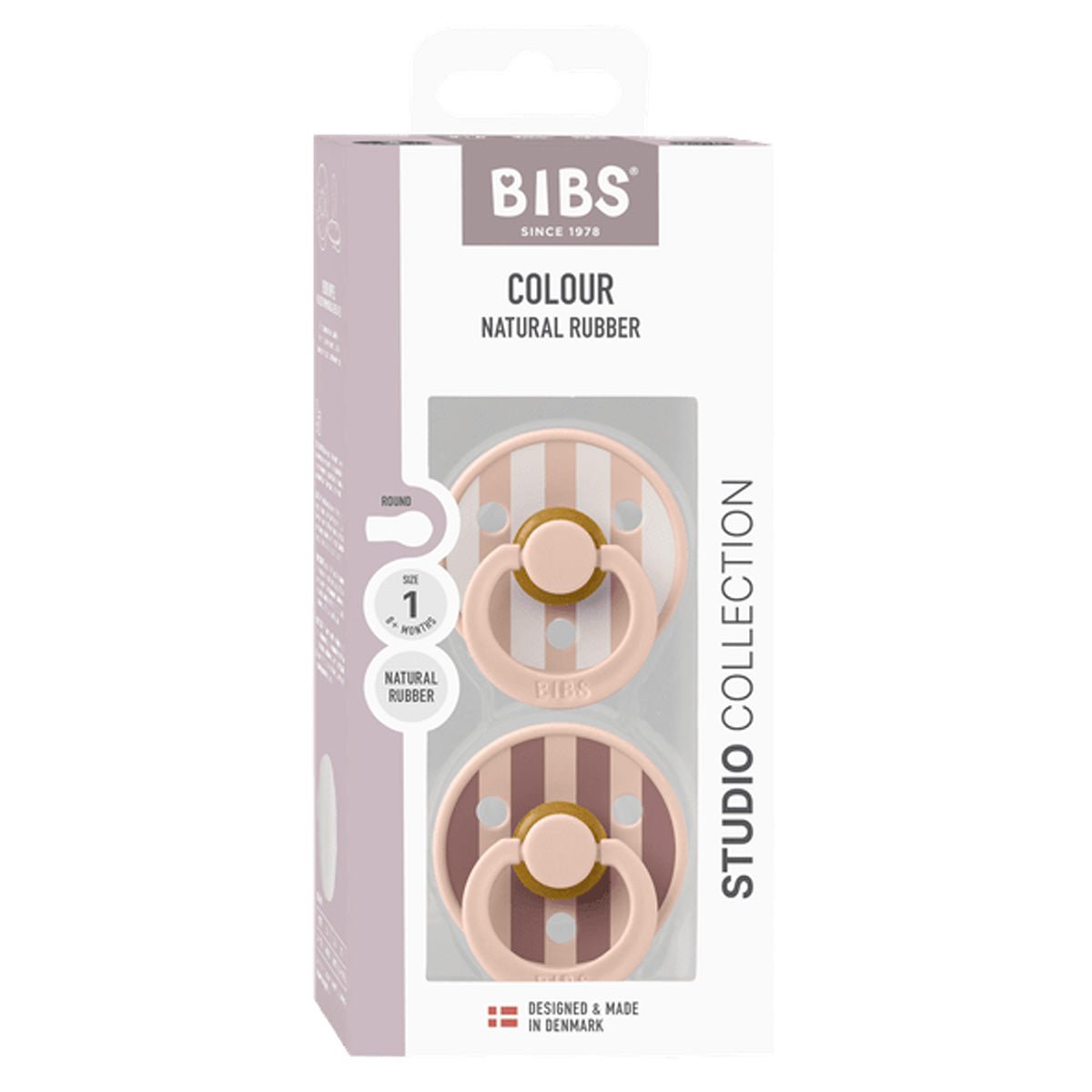 BIBS Studio Line 2 - pak sut str 2 blush mix