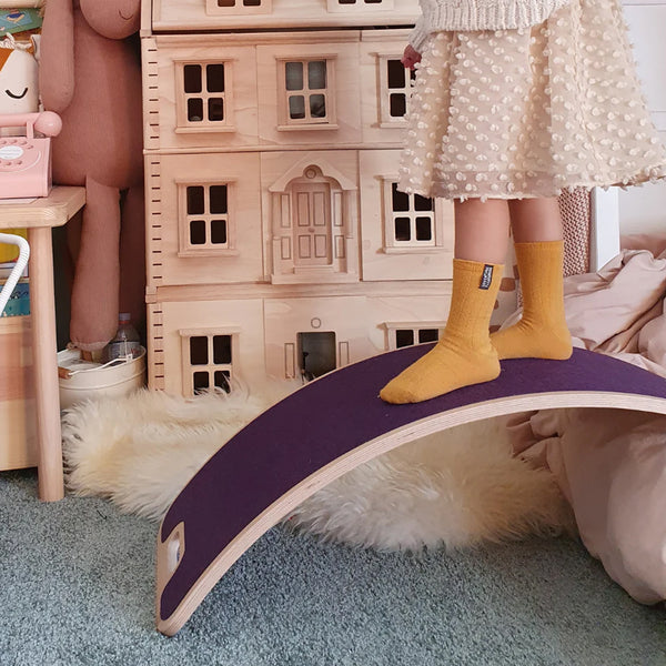 CurveLab balancebræt med filt, Perfect Arc, grå