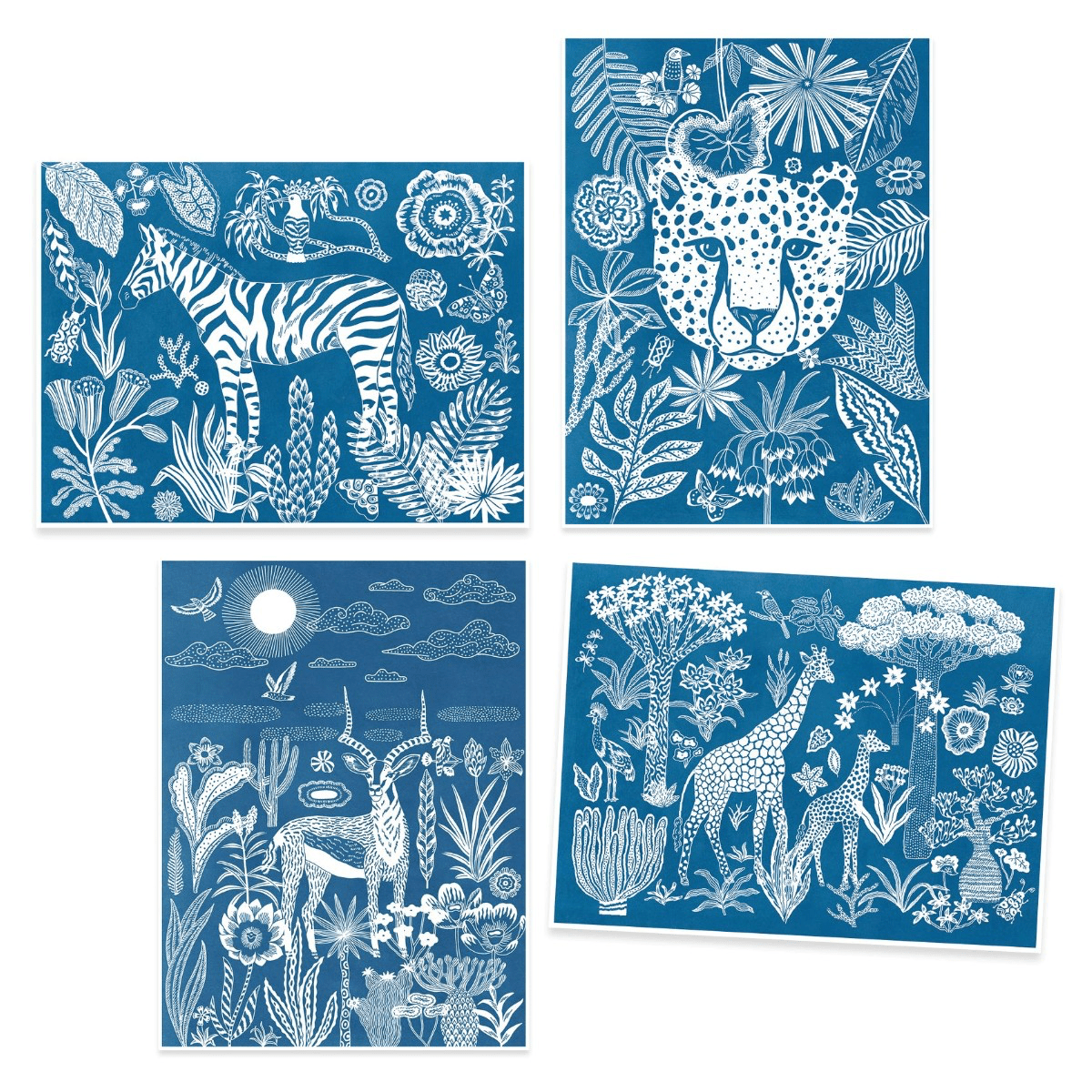 Djeco Cyanotype/lystryk, Nat på savannen
