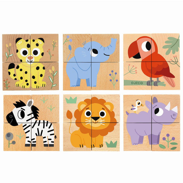 Djeco træklodser, Elefant & co