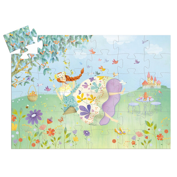 Djeco silhouet puslespil, forårsprinsessen