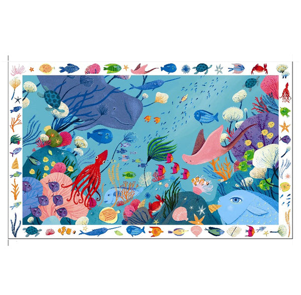 Djeco Observationspuslespil, Under Havet, 54 Brikker