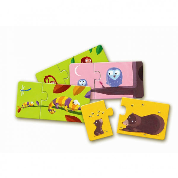 Djeco lære puslespil, mor og barn