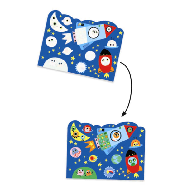 Djeco magisk farvelægning, I skyerne