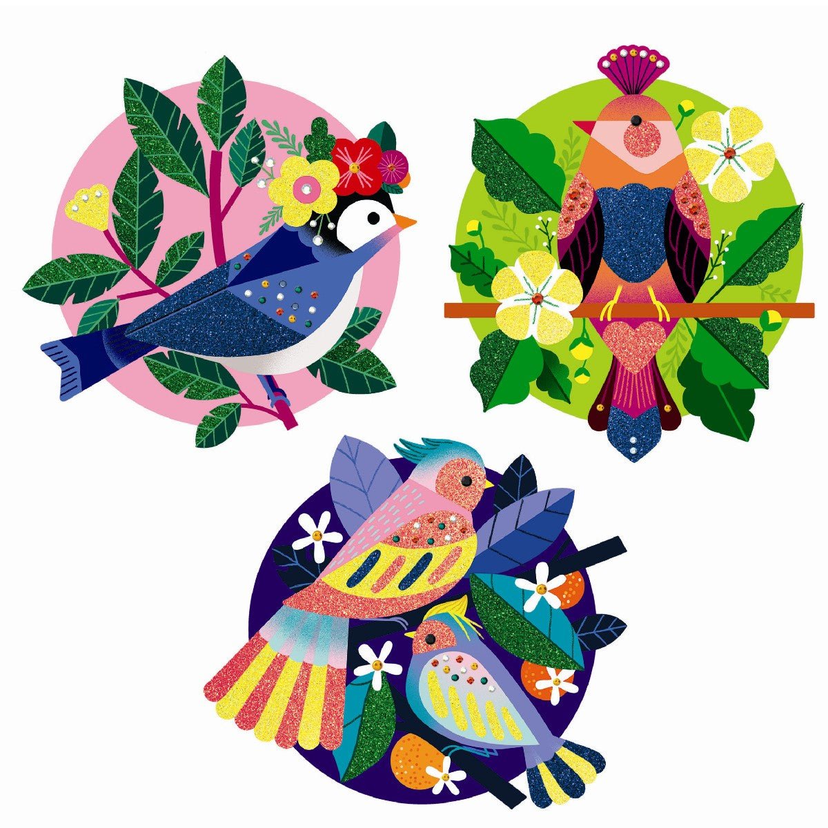 Djeco kreativ æske, Glitterkort - Paradis