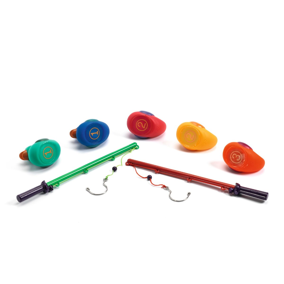 02_Djeco farvede badeænder med fiskestænger.png