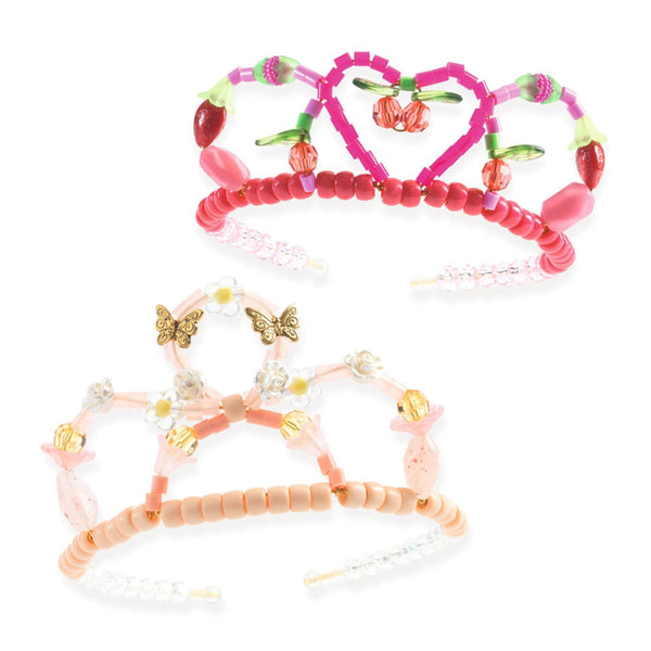 Djeco perler, diadem rosa