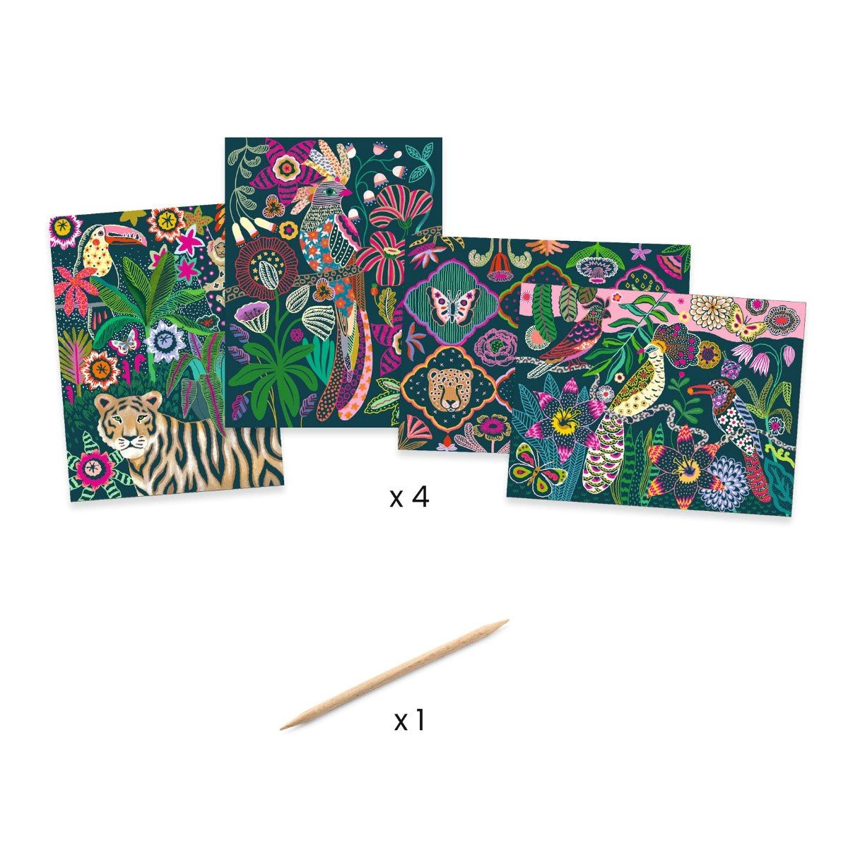 Djeco scratch kort, Rococo
