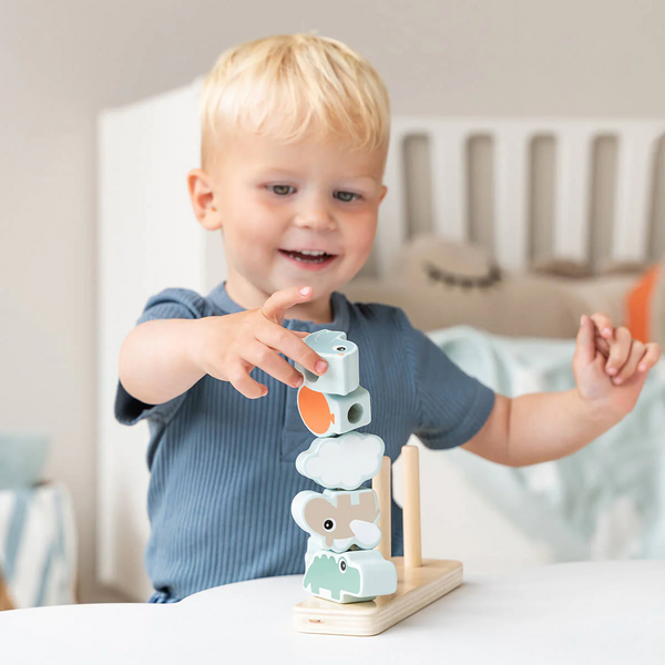 Stabel legetøj, happy clouds