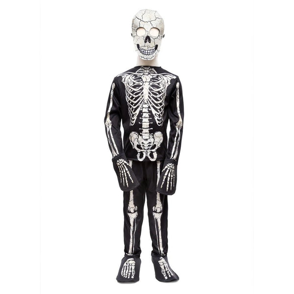 Great Pretenders Glow In The Dark skeletsæt m Maske 5-6 år