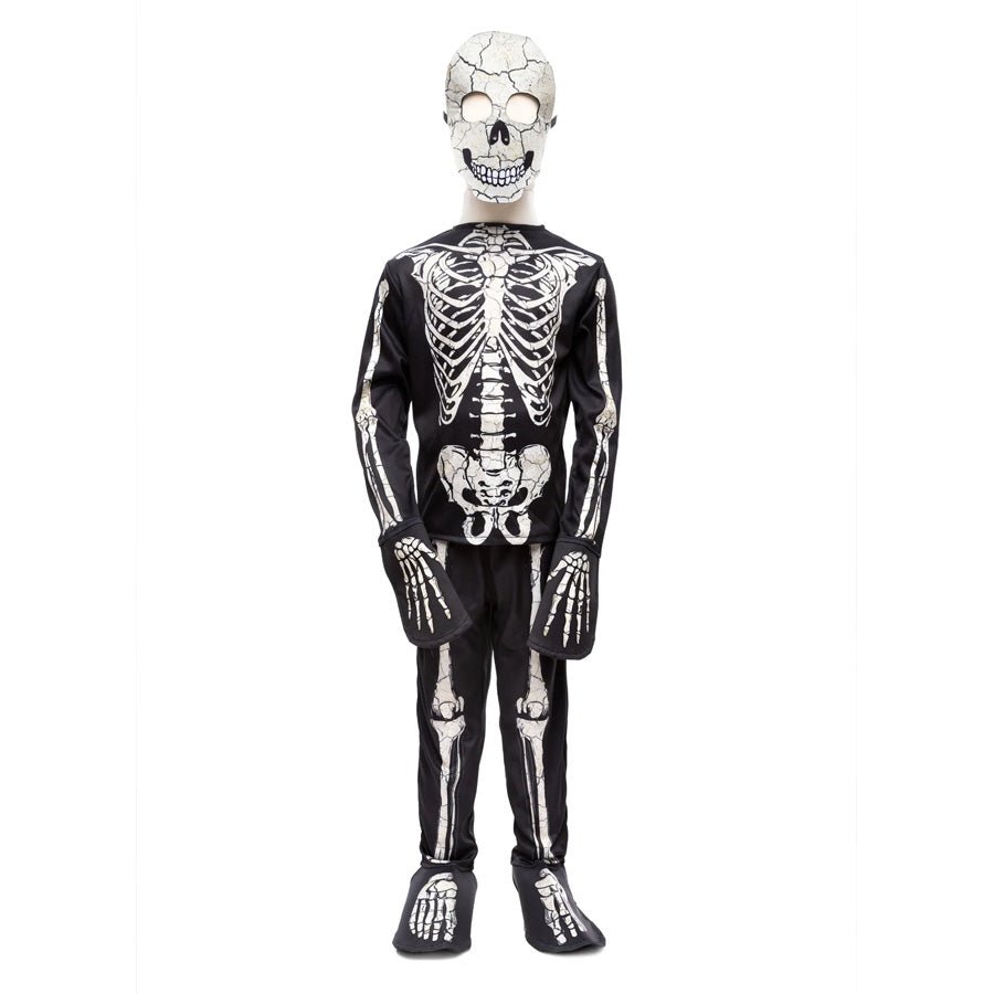 Great Pretenders Glow In The Dark skeletsæt m Maske 5 - 6 år