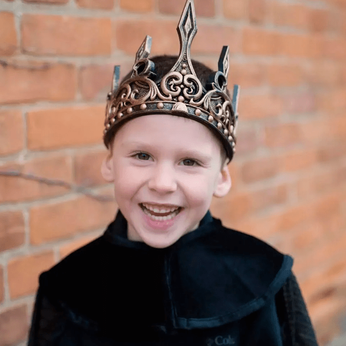 Great Pretenders Medieval krone, guld/sort