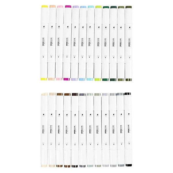 Illustration Marker, Pastelfarver - Standardfarver, Streg 1+8 mm