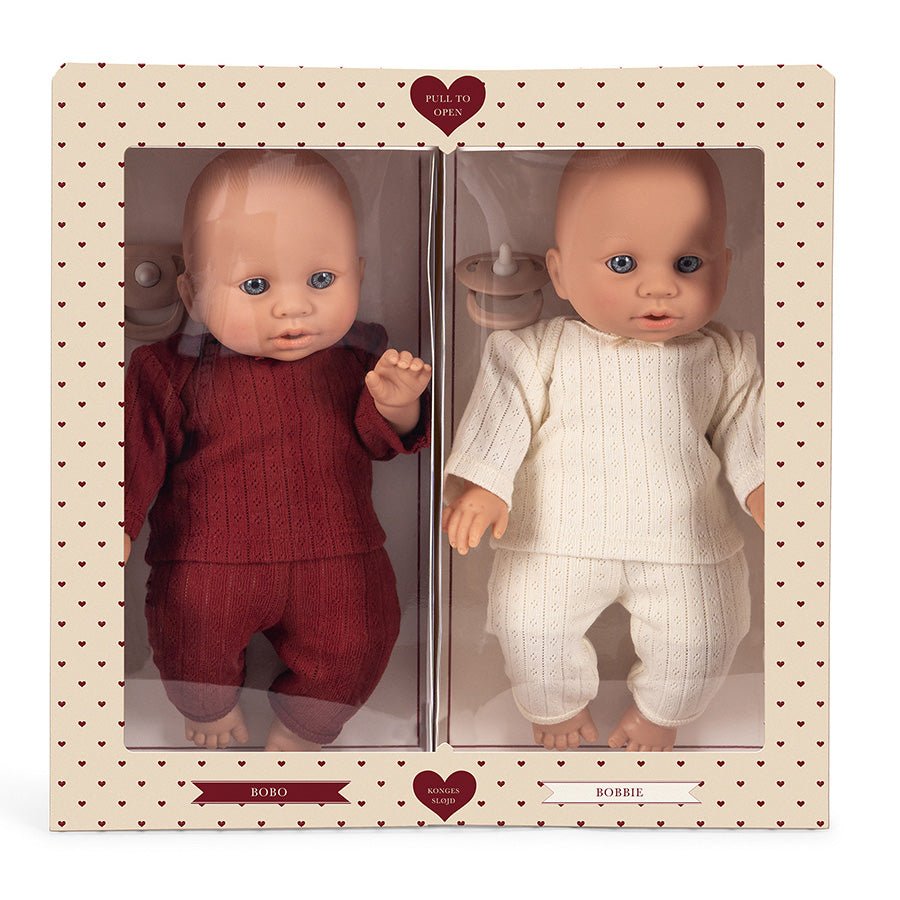 Konges Sløjd Bobo og Bobbie Babydukker