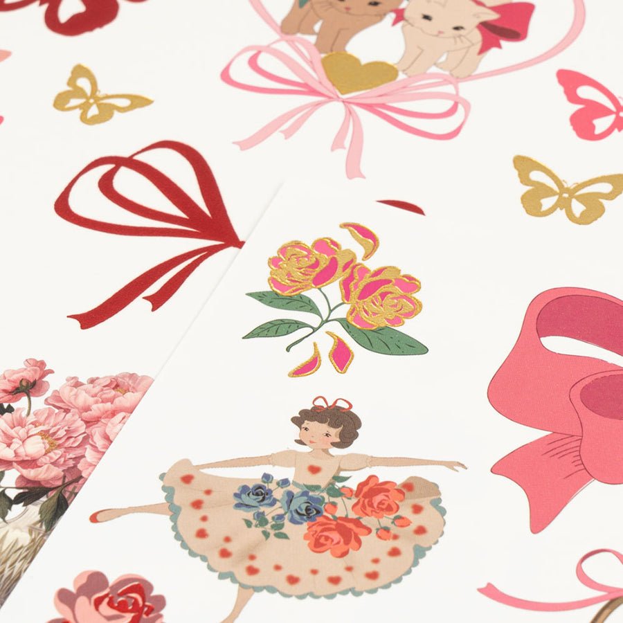 Konges Sløjd Tatoveringer, bow kitty pink