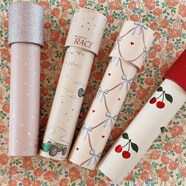 Konges Sløjd kaleidoskop, Cherry glitter rød