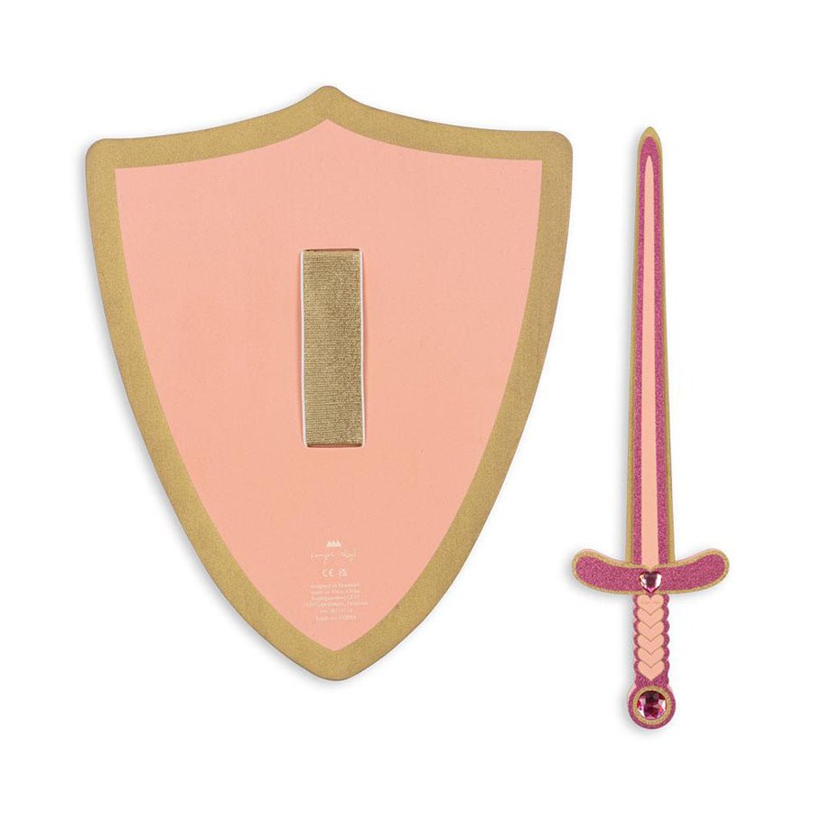Konges Sløjd sværd og skjold, pink