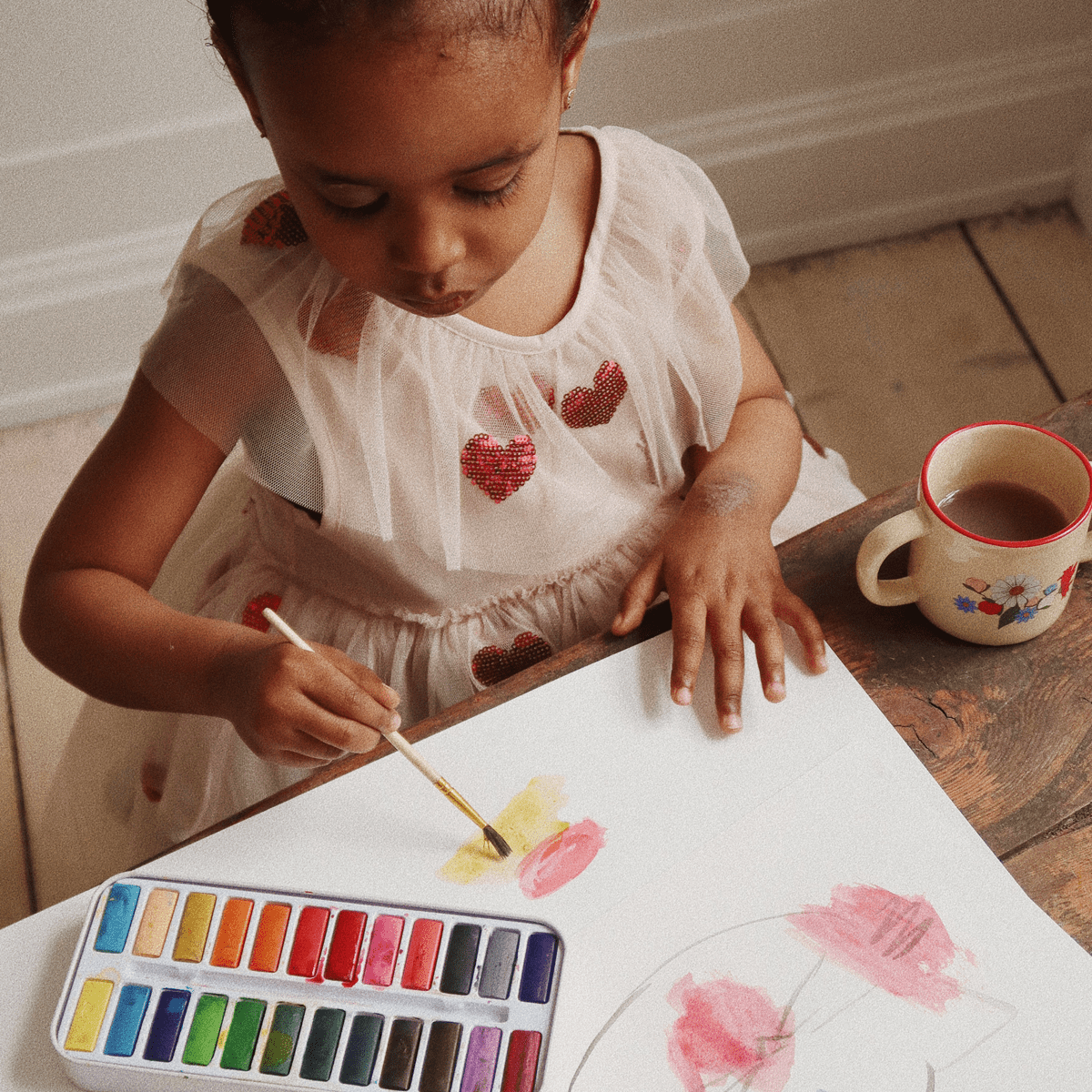 Konges Sløjd vandfarver i tin box, multi mix