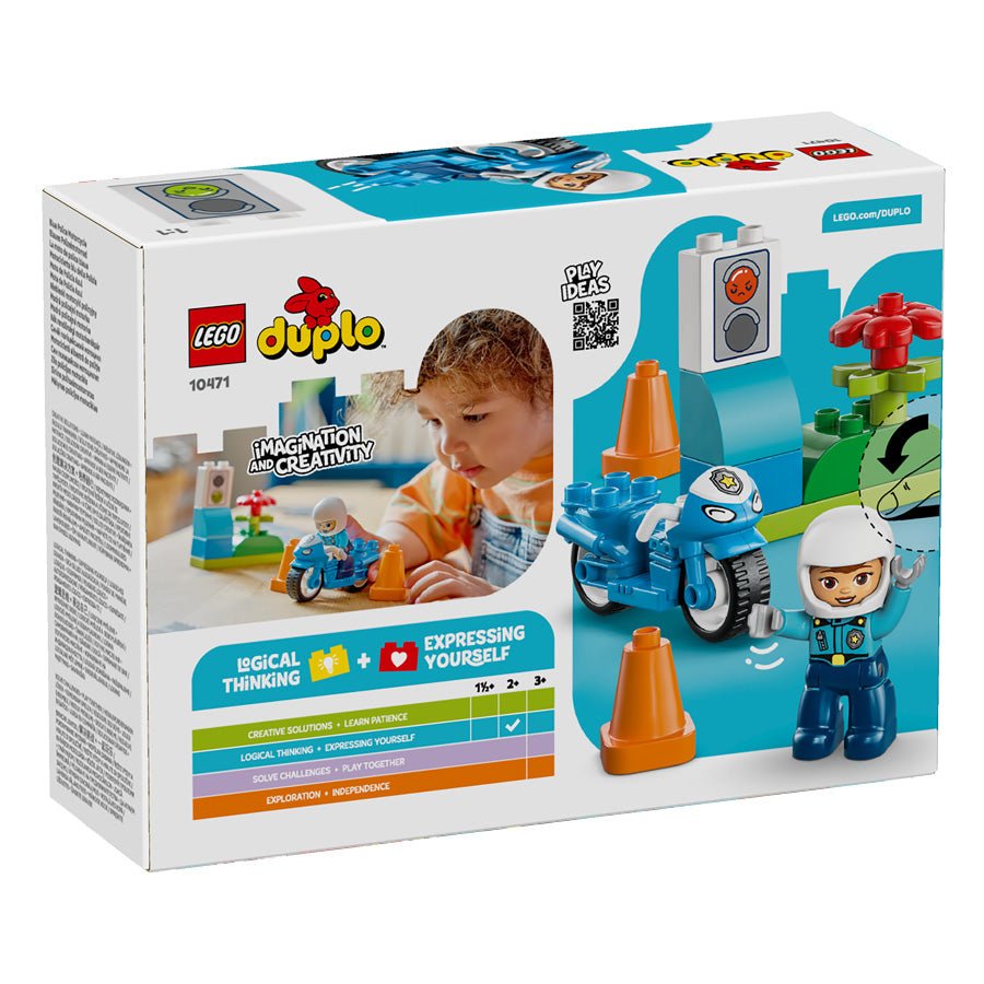 LEGO® DUPLO Blå Politimotorcykel