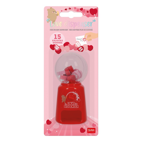 Legami viskelæder-automat, Love dispenser