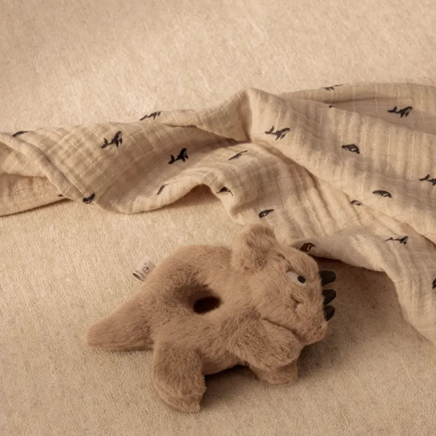 Liewood Lewis Muslin Stofble 2 - pak, Mini Whale/Sandy