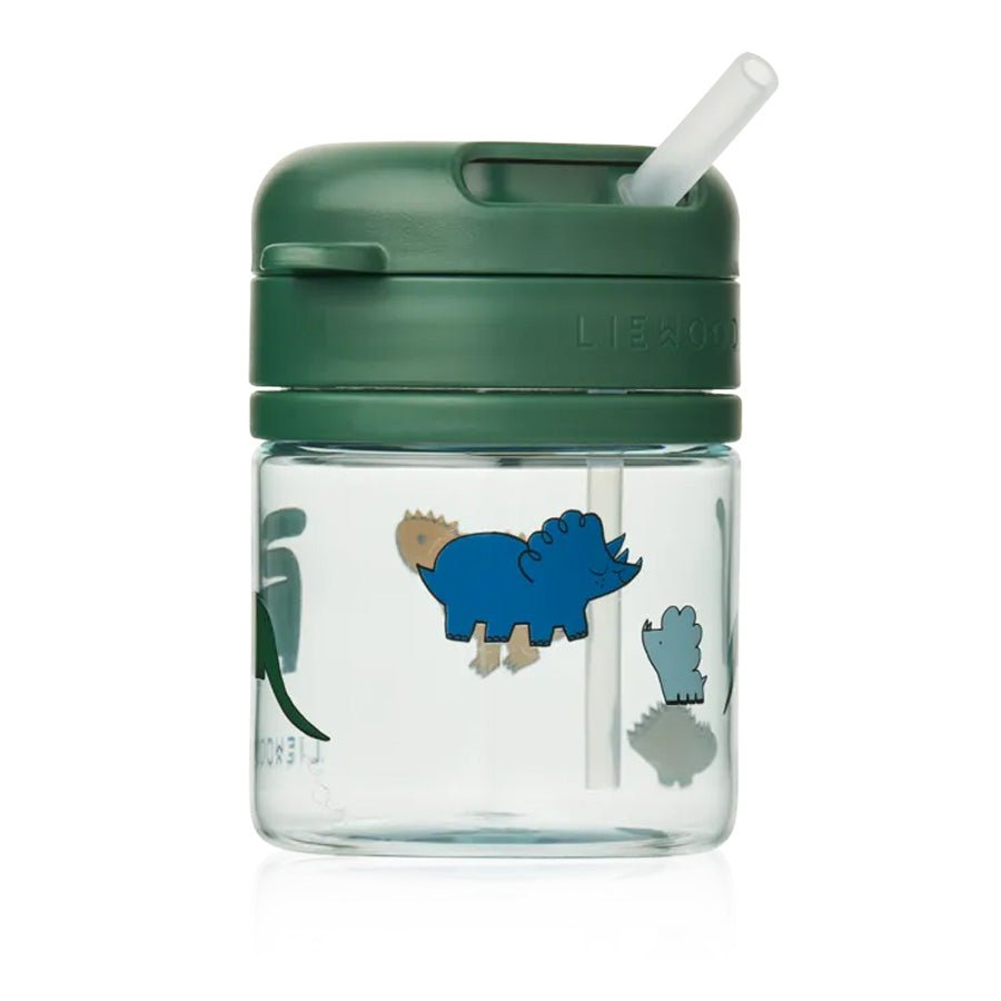 Liewood Pavia tritan kop med sugerør, dinosaurs/mist