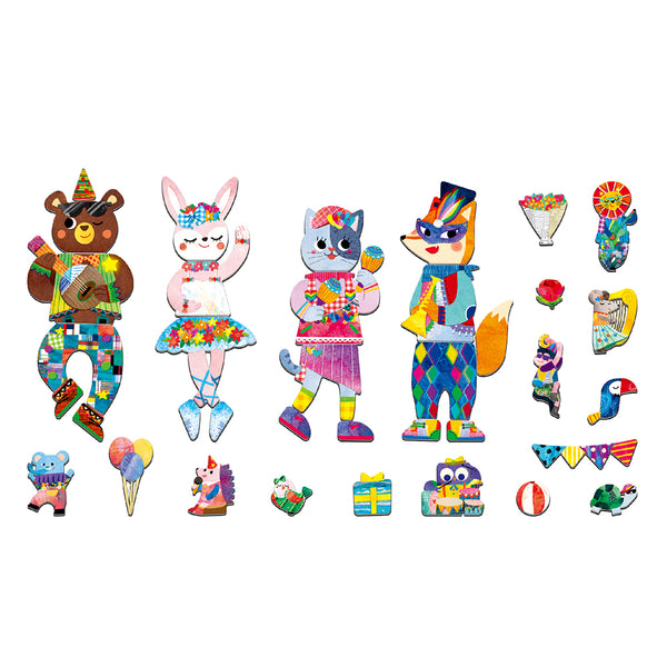 MierEdu magnetisk legesæt, dyrenes fest