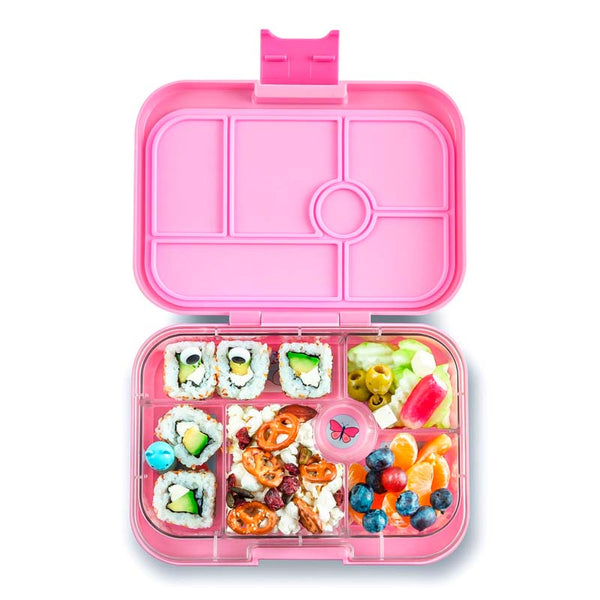 Yumbox Original madkasse m. 6 rum, Power Pink - Unicorn tray