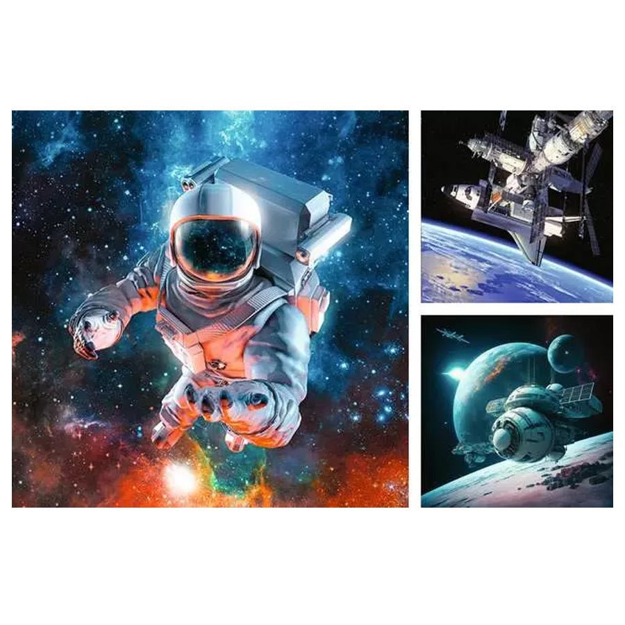 Ravensburger Puslespil, Space Adventure - 3x49 Brikker