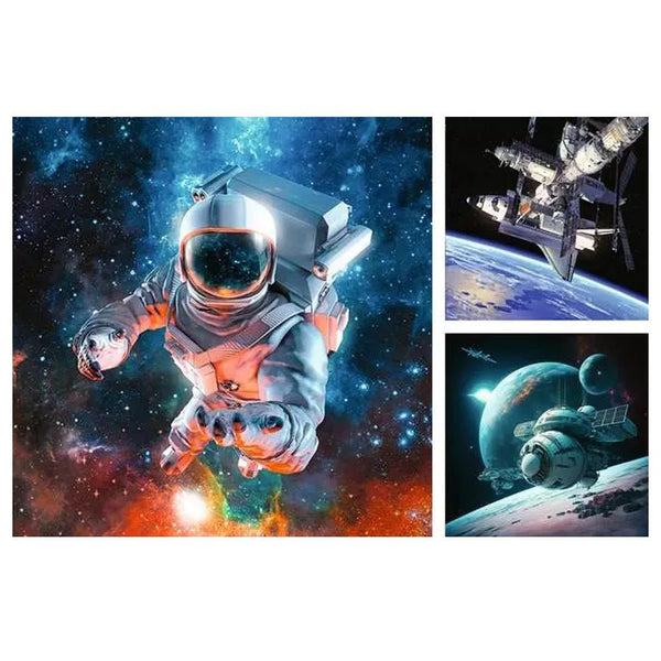 Ravensburger Puslespil, Space Adventure - 3x49 Brikker