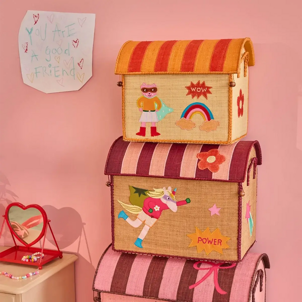 Rice Opbevaringskurv Hero Pink - Lille