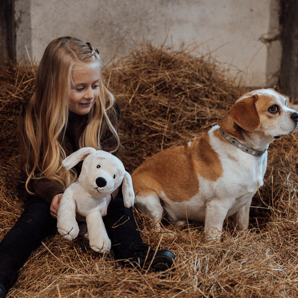 byASTRUP® plyshund med hvalpe