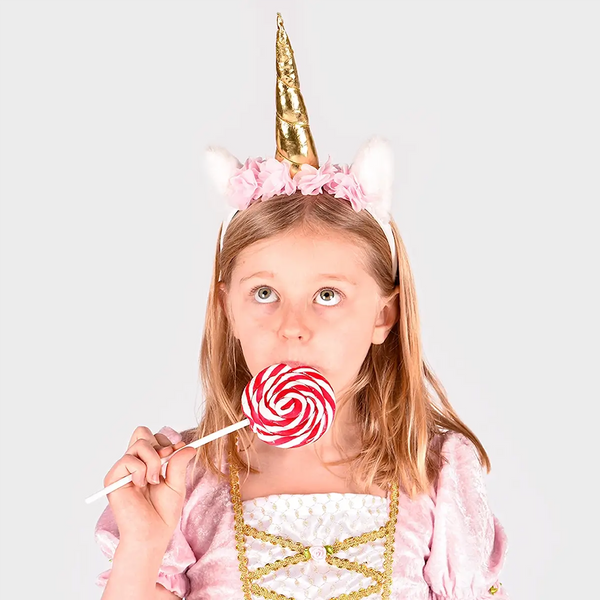 Enhjørninge Diadem Med Blomster