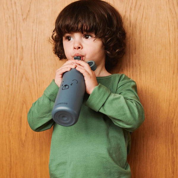 Liewood Falk Vandflaske, Mr Bear Whale Blue