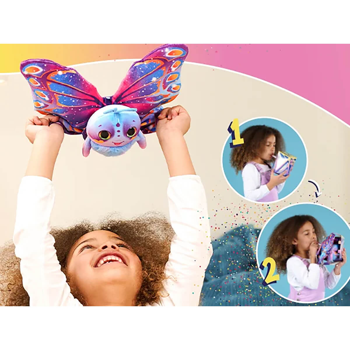 Fluffyfly Sommerfugl, Pink