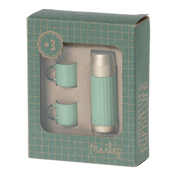 Maileg termokande og kopper, mint